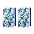 Ladelle Set of 4 Zest Leaves Green Cotton Kitchen Tea Towels 50 x 70