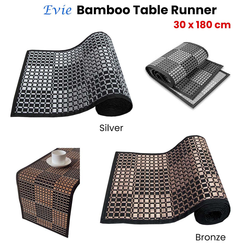 Evie Bamboo Table Runner 30 x 180cm