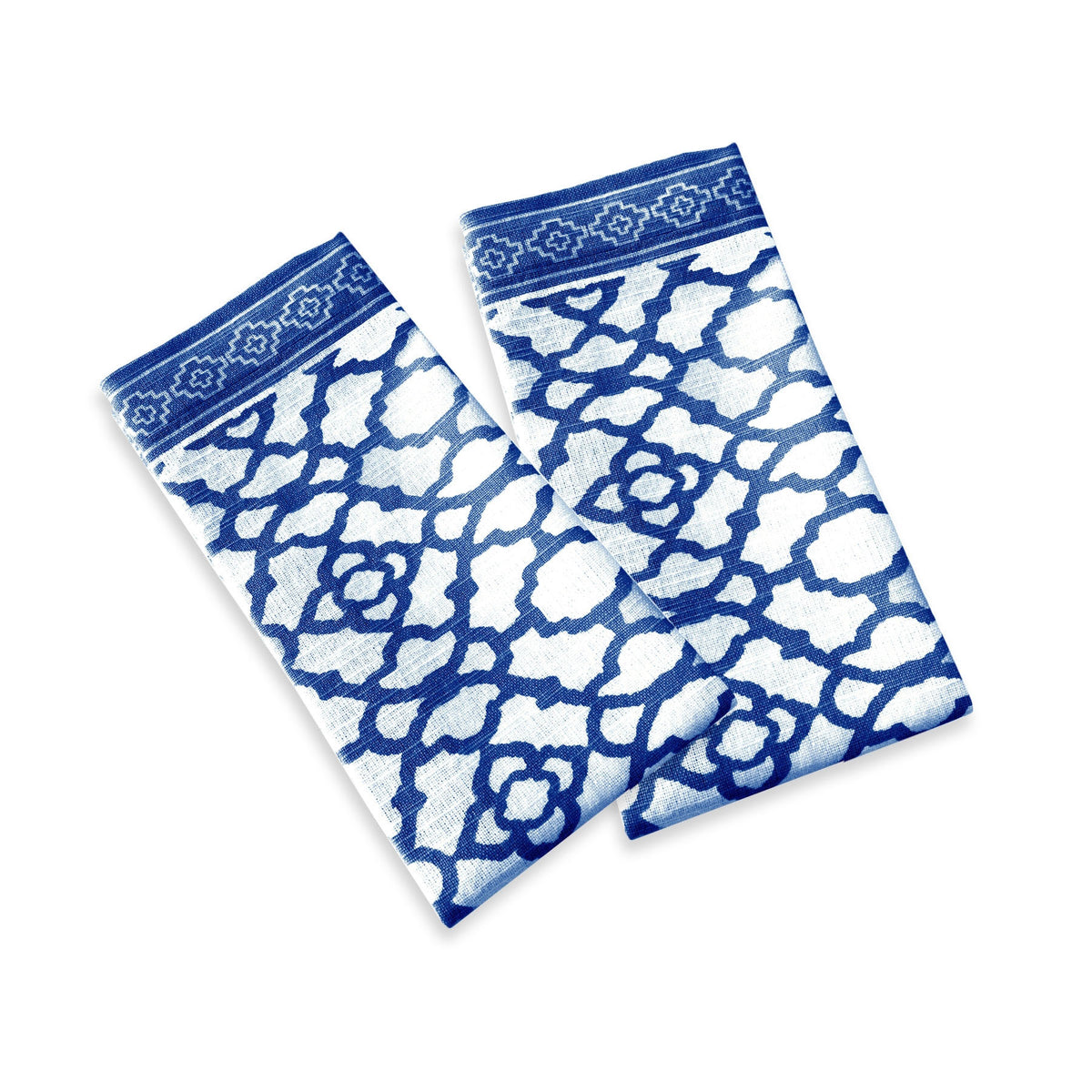 Rans Vintage Cotton Napkins, Set of 2, 45 x 45 cm, Indigo