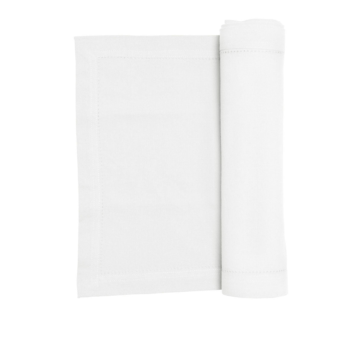Rans Hemstitch Cotton Table Runner, 33 x 180 cm, White