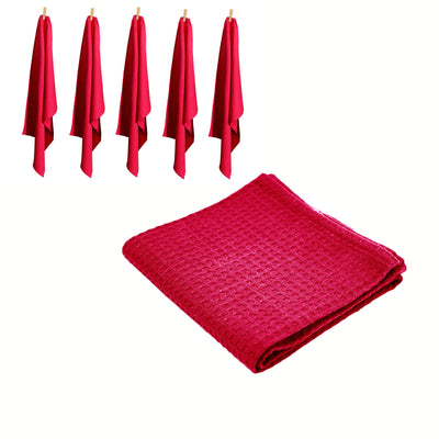 Rans Set of 6 Cotton Waffle Tea Towels 50x70 cm