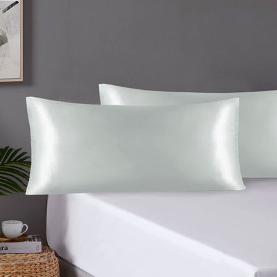 Polyester Satin Pillowcase Pair with Envelope Closure