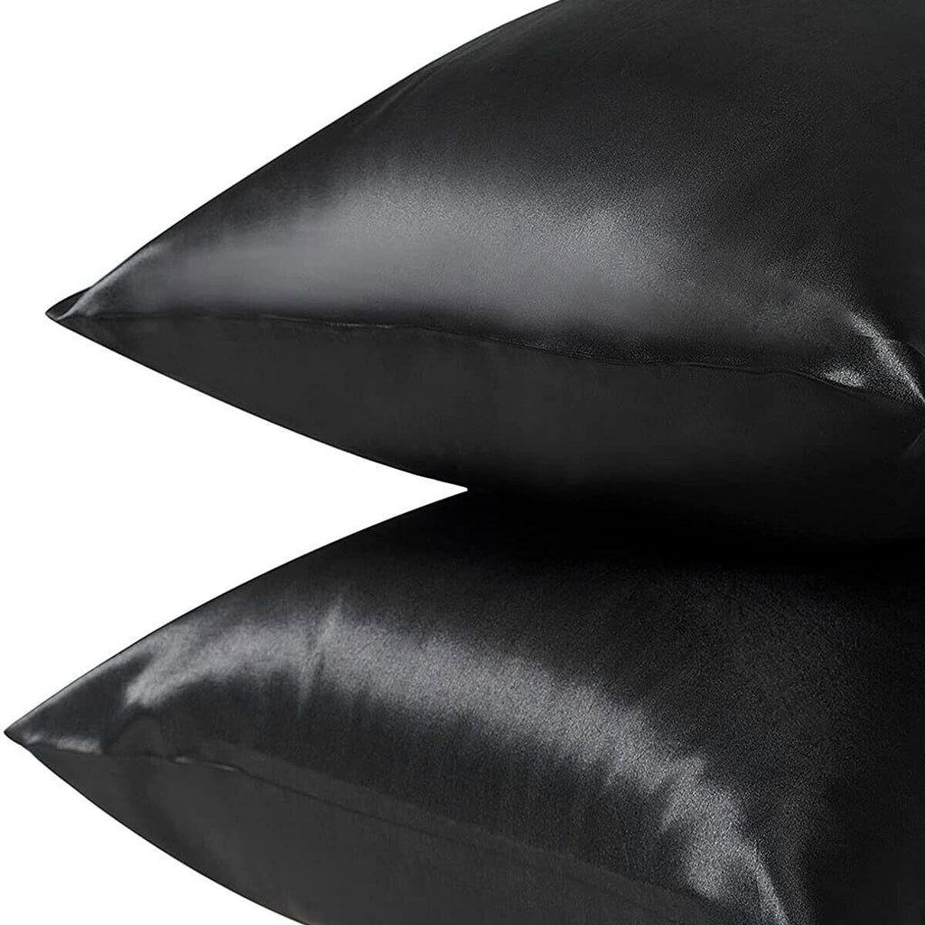 Polyester Satin Pillowcase Pair with Envelope Closure