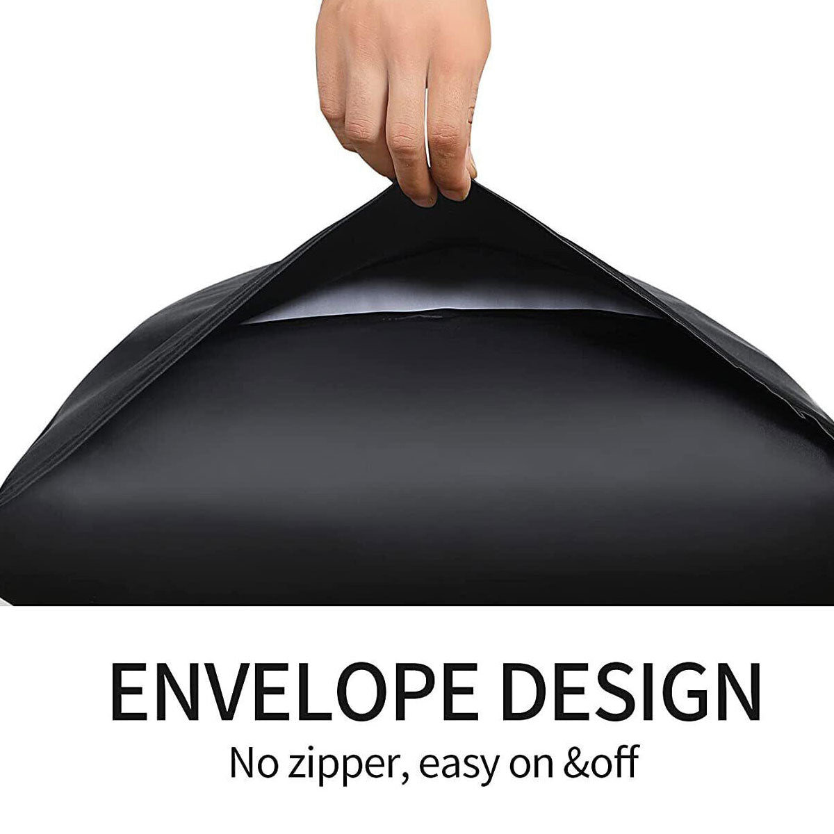 Polyester Satin Pillowcase Pair with Envelope Closure
