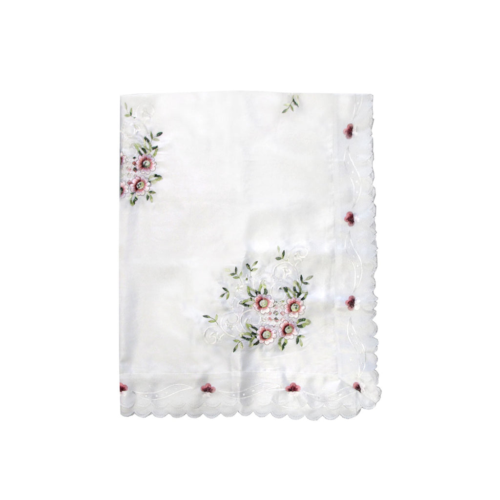 Anya Flowers Embroidered Cutout Tablecloth, 152 x 228 cm