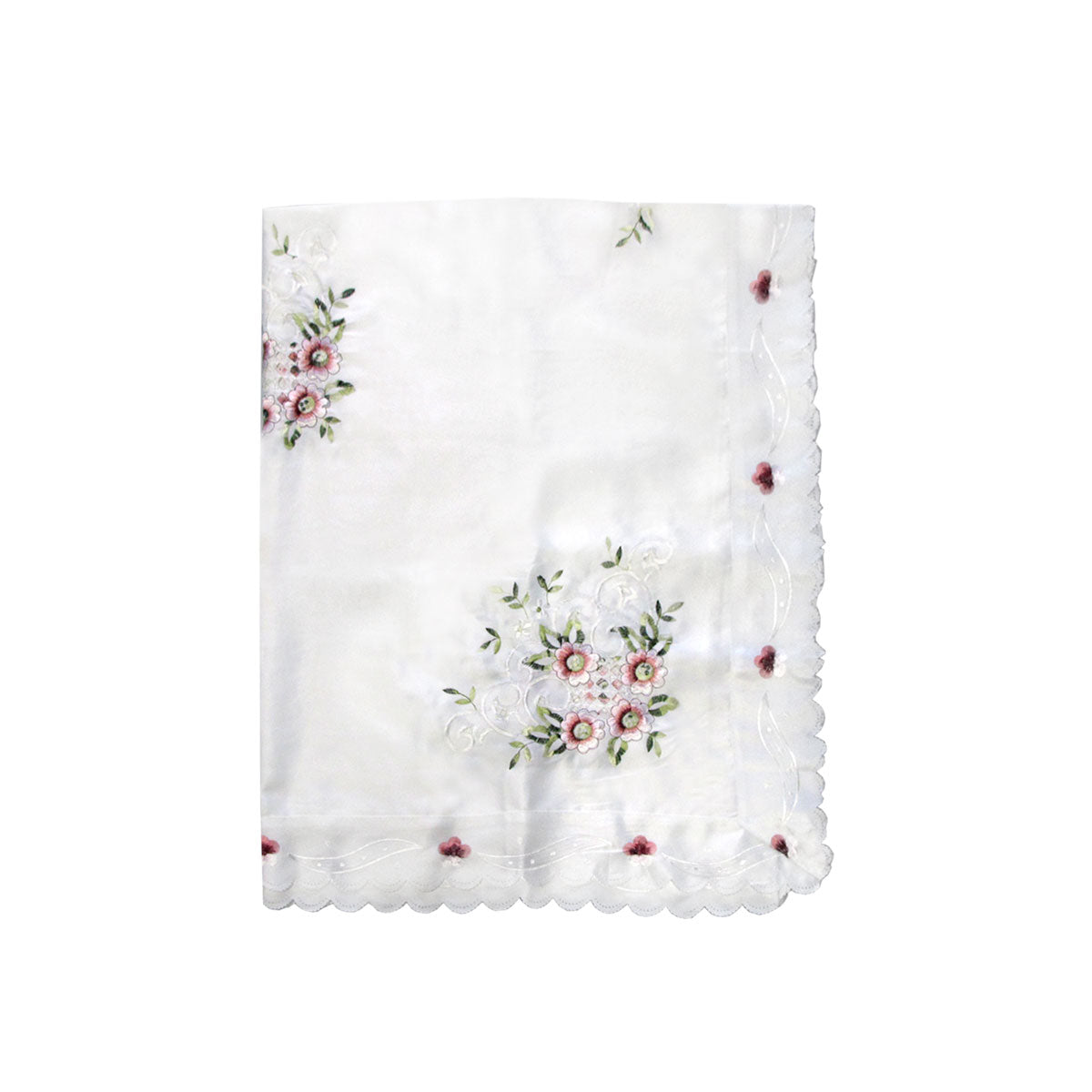Anya Flowers Embroidered Cutout Tablecloth, 152 x 228 cm