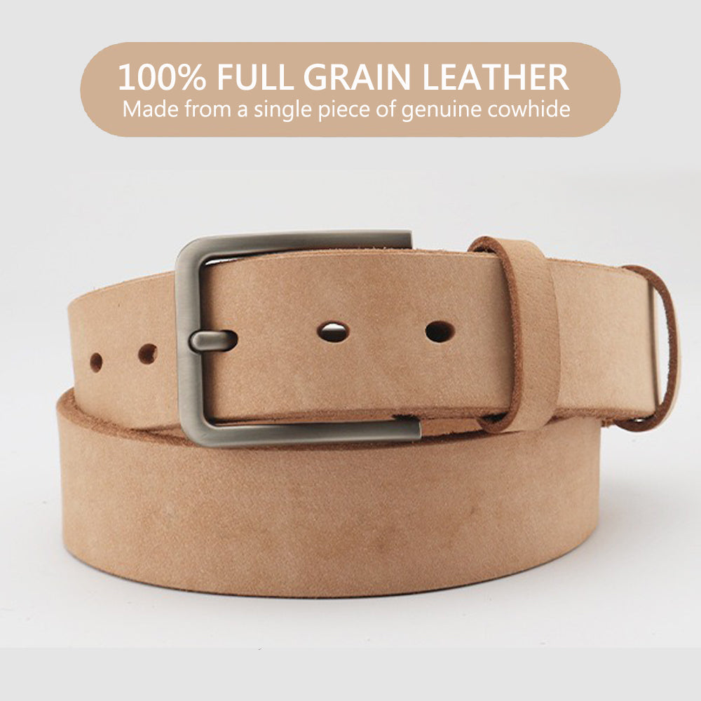 Men's Genuine Leather Belt Full Grain Cowhide Belt