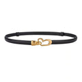 Women's Genuine Leather Thin Adjustable Waist Belt