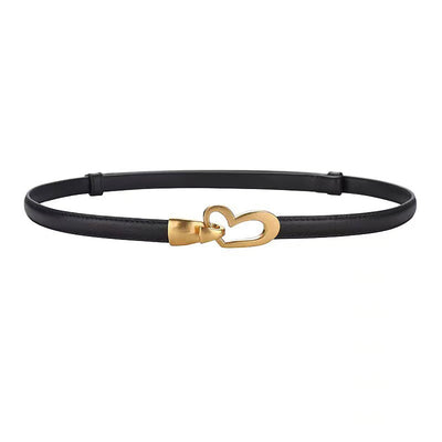 Women's Genuine Leather Thin Adjustable Waist Belt