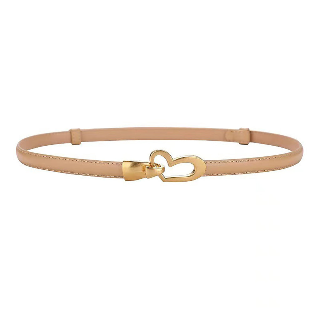 Women's Genuine Leather Thin Adjustable Waist Belt