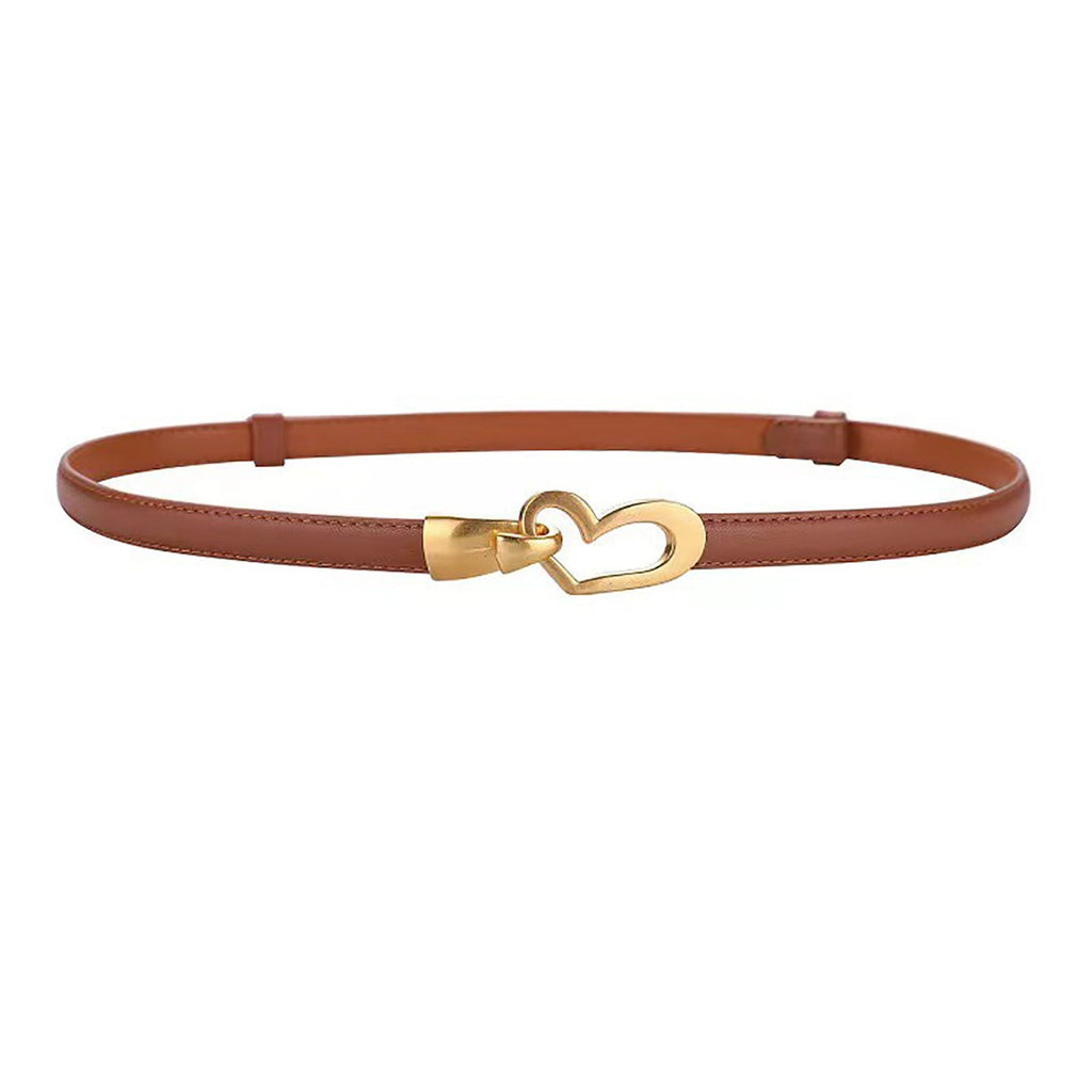 Women's Genuine Leather Thin Adjustable Waist Belt