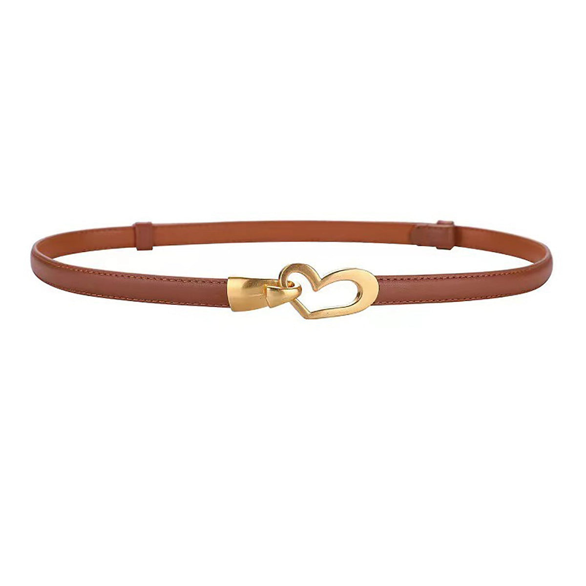 Women's Genuine Leather Thin Adjustable Waist Belt