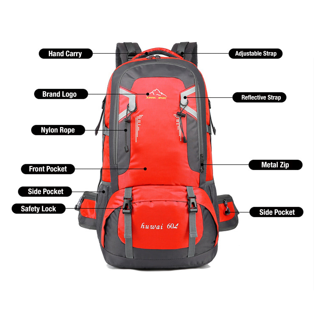 40L Waterproof Outdoor Hiking Backpack Camping Outdoor Trekking