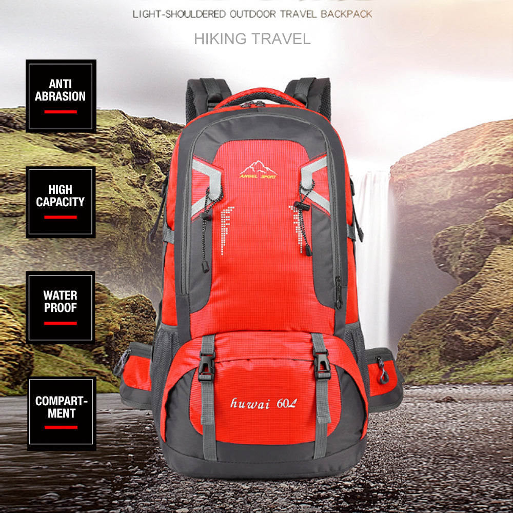 60L Waterproof Outdoor Hiking Backpack Camping Outdoor Trekking