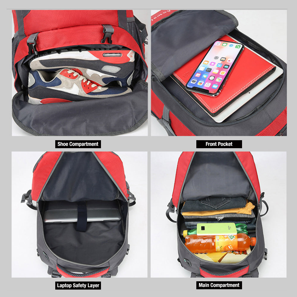 60L Waterproof Outdoor Hiking Backpack Camping Outdoor Trekking