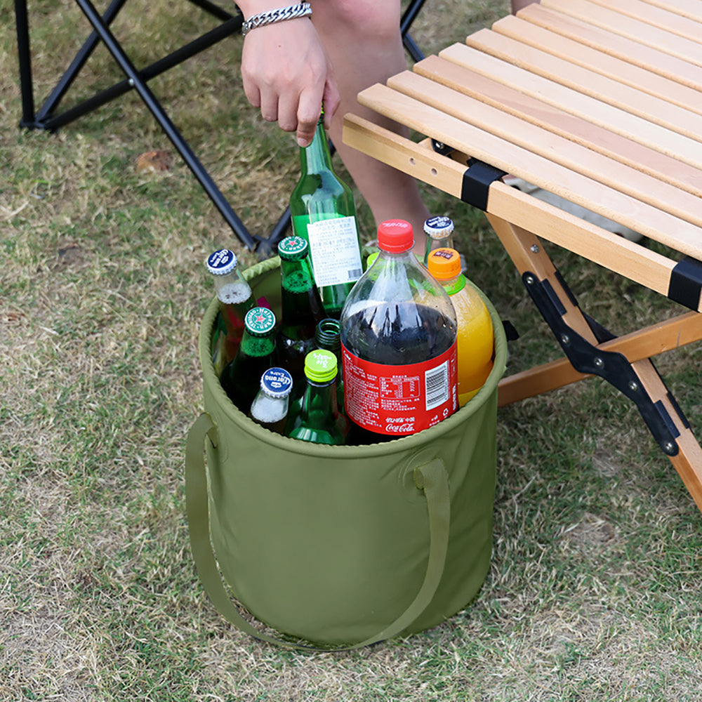 13L Travel Camping Folding Bucket Portable Barbecue Picnic Storage