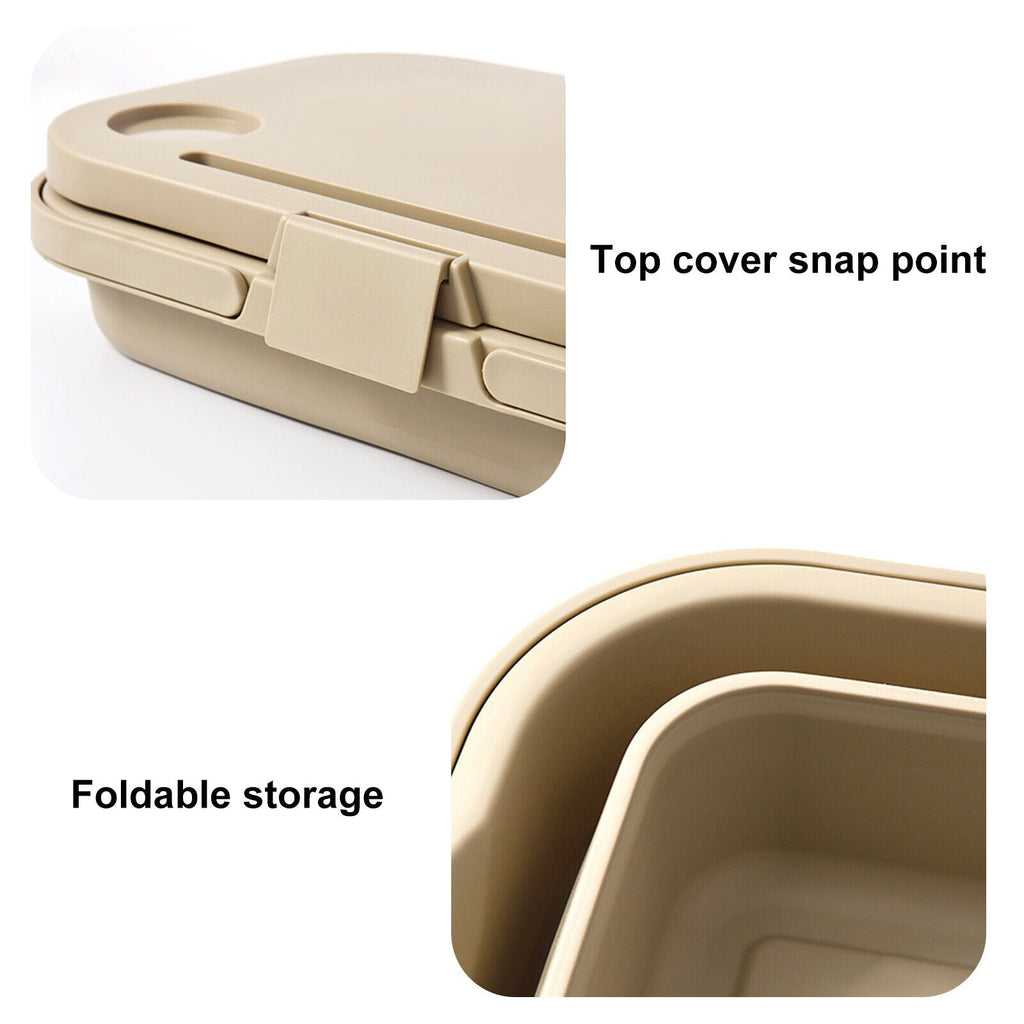3 In 1 Folding Camping Storage Box Outdoor Food Fruit Container