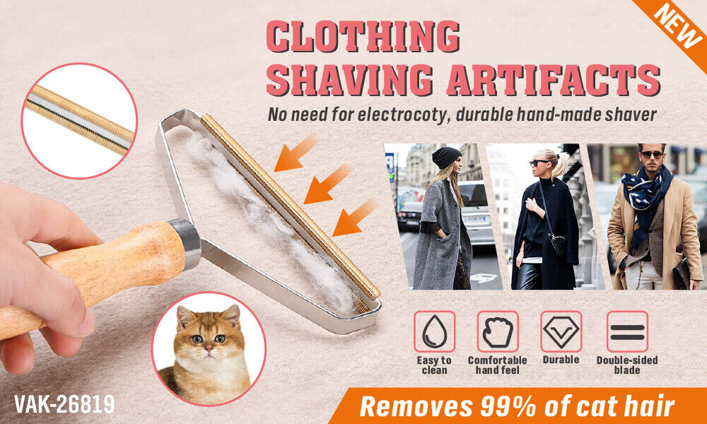 Lint Remover For Pet Hair Cat & Dogs Clothes Shaver Fabric Brush Wool