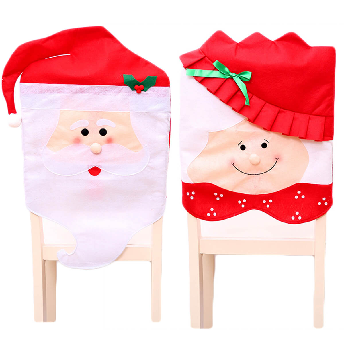 Mr and Mrs Santa Chair Covers, Set of 6