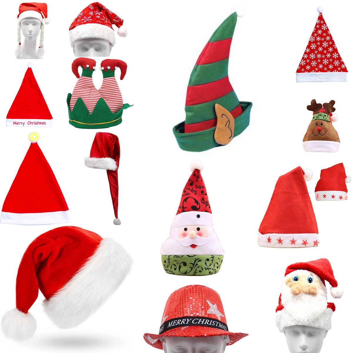 Santa Hat with LED Light