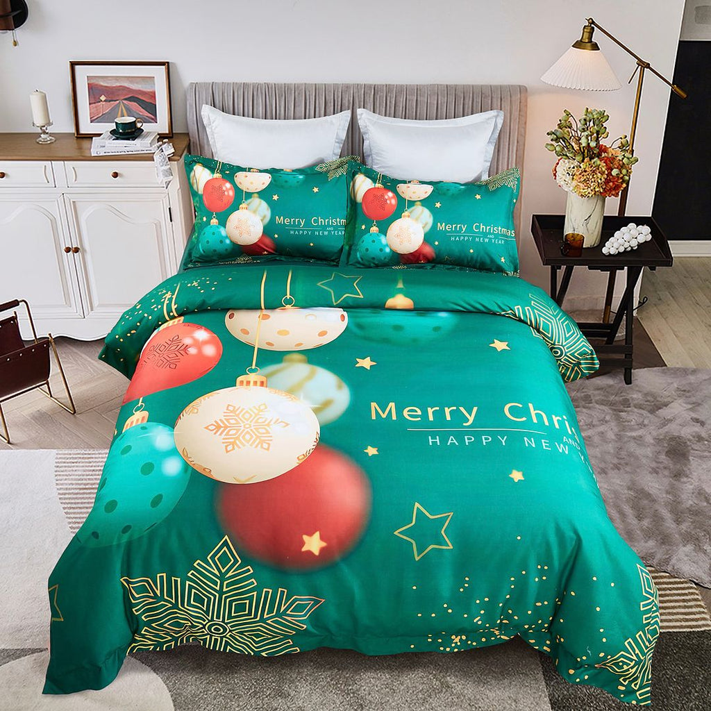 Christmas New Year Quilt Cover Set