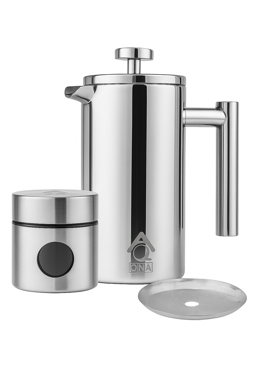QNA French Press Coffee Gift Set, 350 ml
