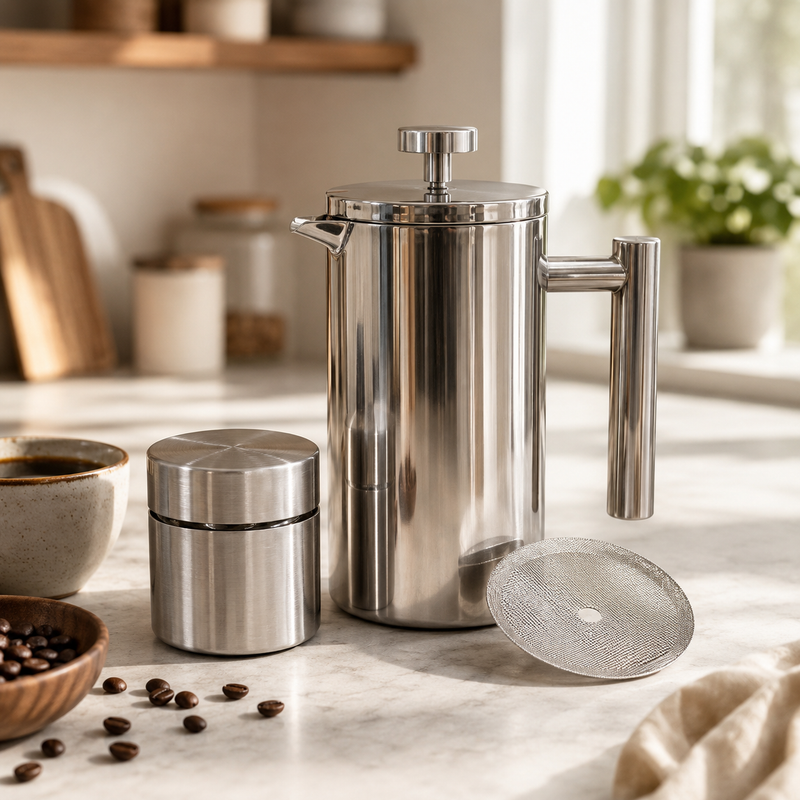 QNA French Press Coffee Gift Set, 350 ml