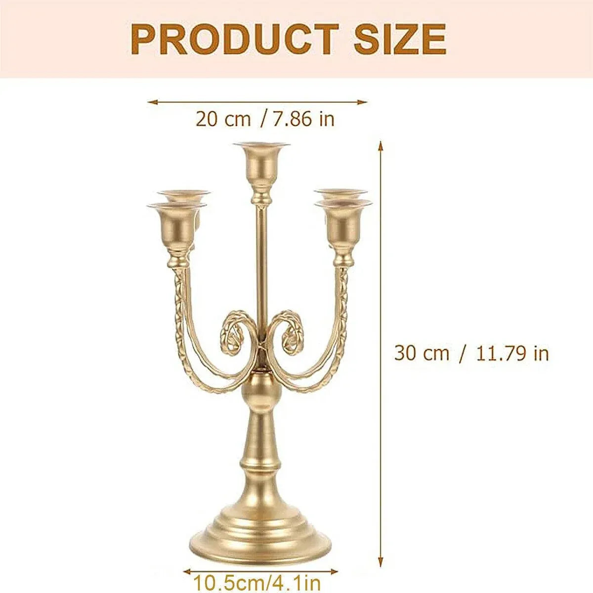 Vintage European Metal Candle Holder Decorative Ornament for Home