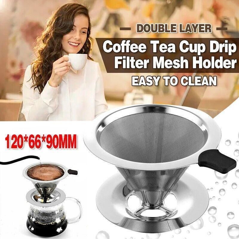 Reusable Stainless Steel Pour Over Coffee Filter