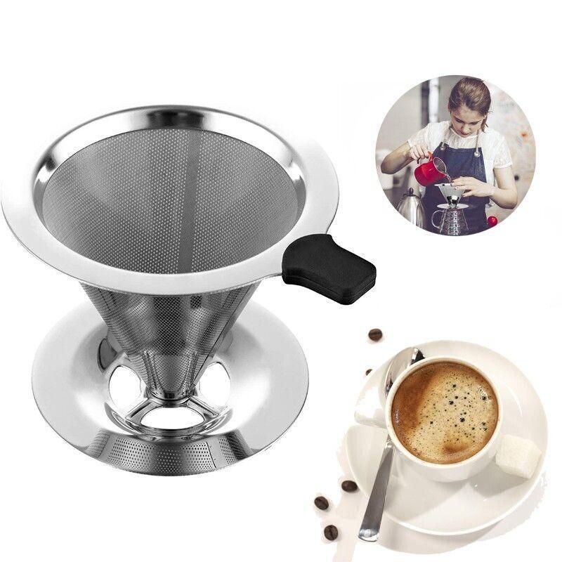 Reusable Stainless Steel Pour Over Coffee Filter