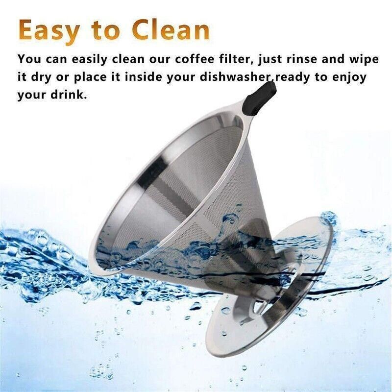 Reusable Stainless Steel Pour Over Coffee Filter