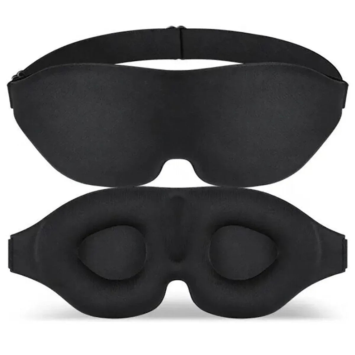 3D Contoured Memory Foam Sleep Eye Mask, Black