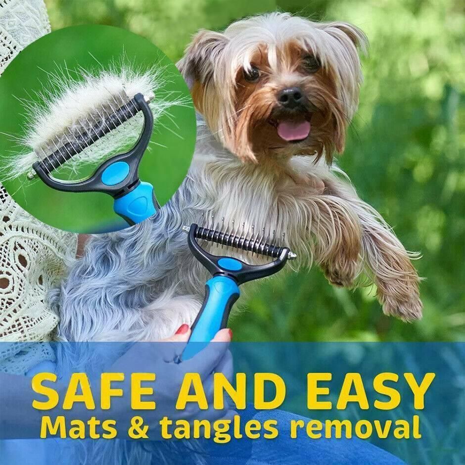 Dog Pet Cat Grooming Comb Brush Undercoat Rake Dematting Deshedding