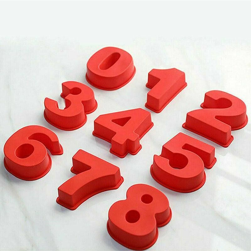 Silicone Number 4 Cake Mould, 10 Inch