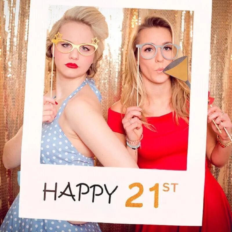 Birthday Photo Booth Frame Prop, 68 x 48 cm