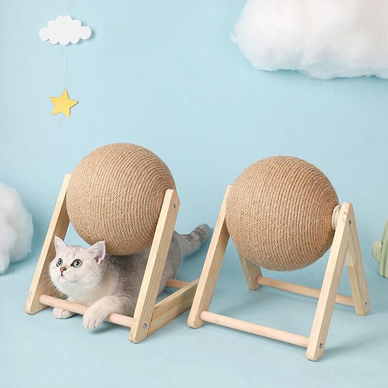 Cat Scratching Ball Cat Scratcher Toy Cats Scratcher Post Natural