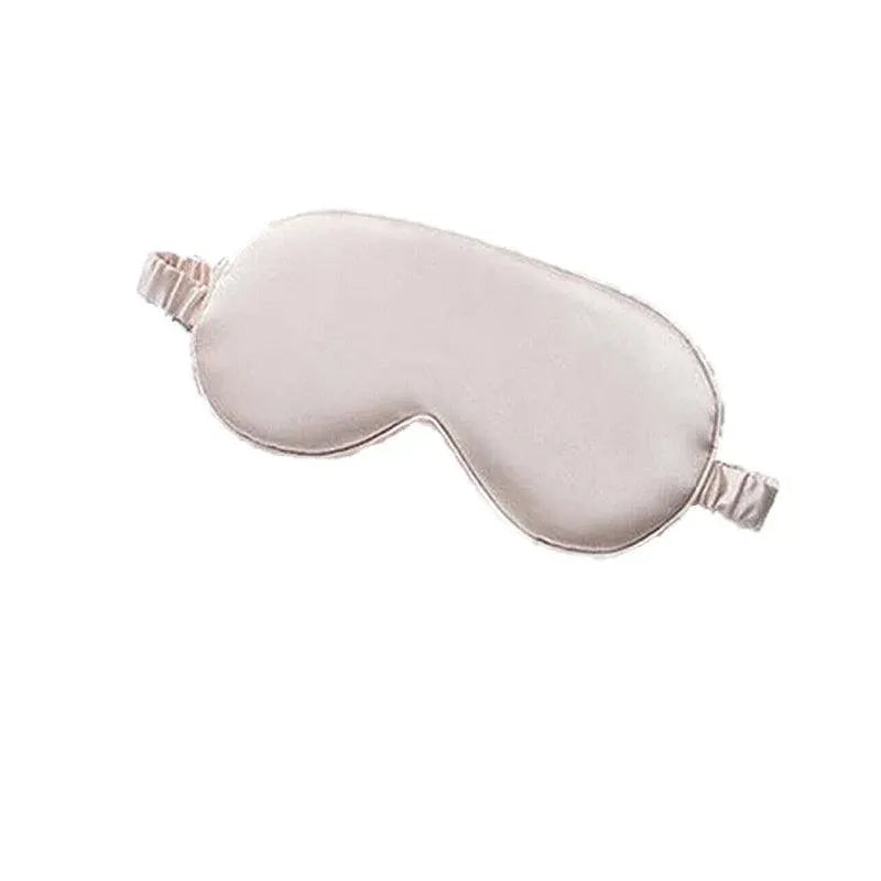 Mulberry Silk Eye Mask with Elastic Strap, Pink Champagne