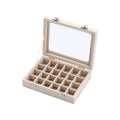 Velvet Jewelry Box Earring Organizer Display Case Storage Holder