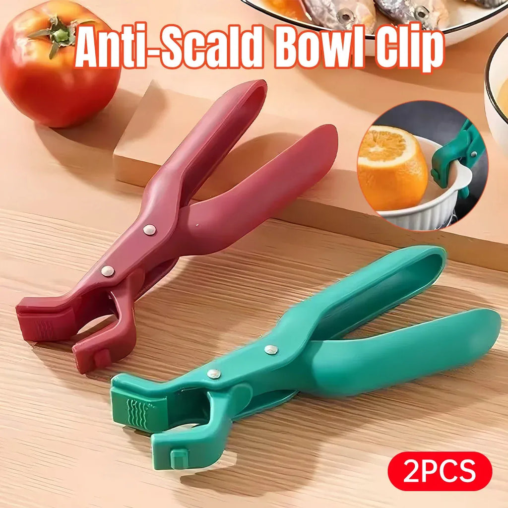 Silicone Hot Plate and Bowl Clip Holders, Set of 2