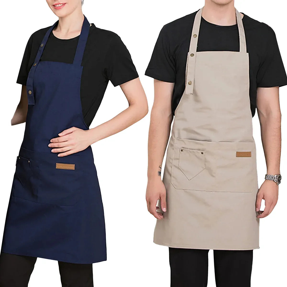 Waterproof Adjustable Bib Apron, 76 x 65 cm