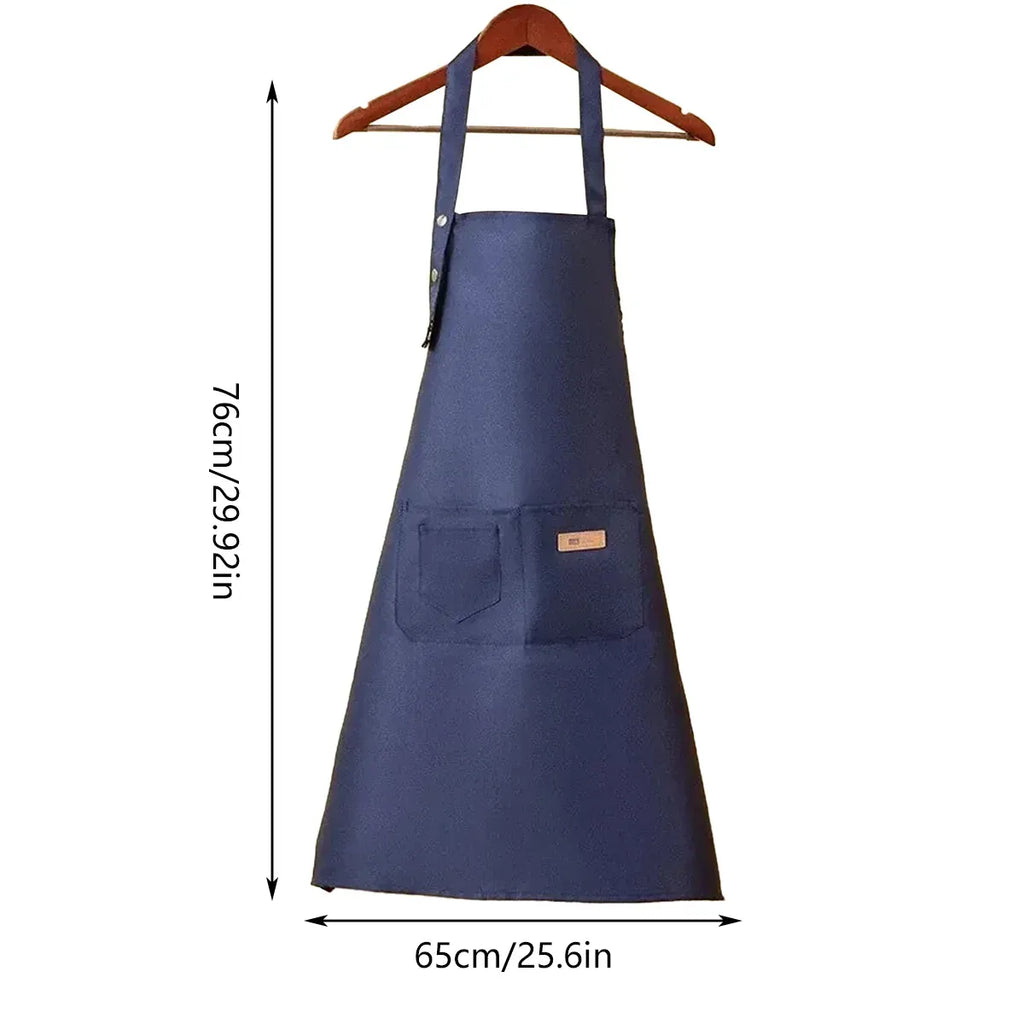 Waterproof Adjustable Bib Apron, 76 x 65 cm
