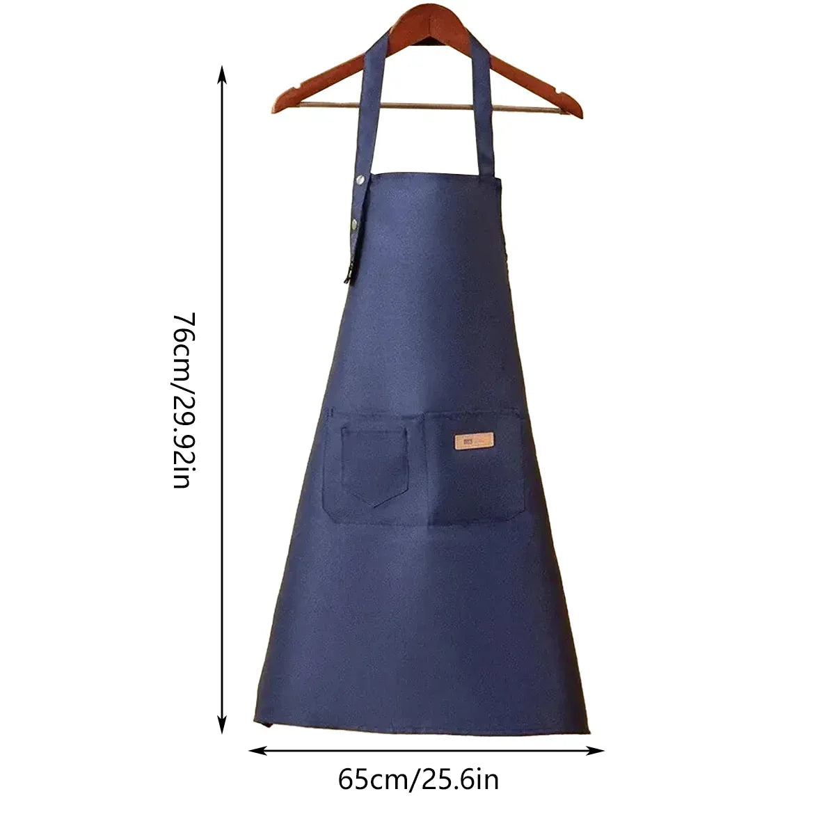 Waterproof Adjustable Bib Apron, 76 x 65 cm
