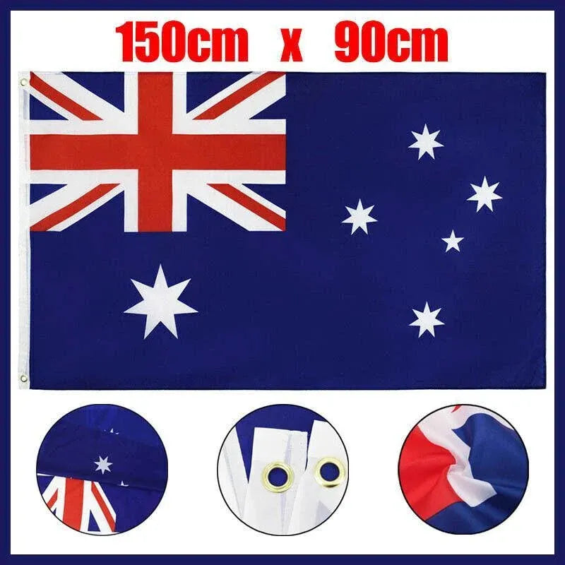 Large Australian Aussie Flag Australia Day Oz Heavy Duty Outdoor 90Cm