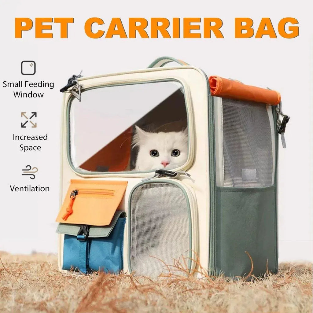 Large Capacity Pet Backpack for Cats Dogs Travel Carrier Ideal