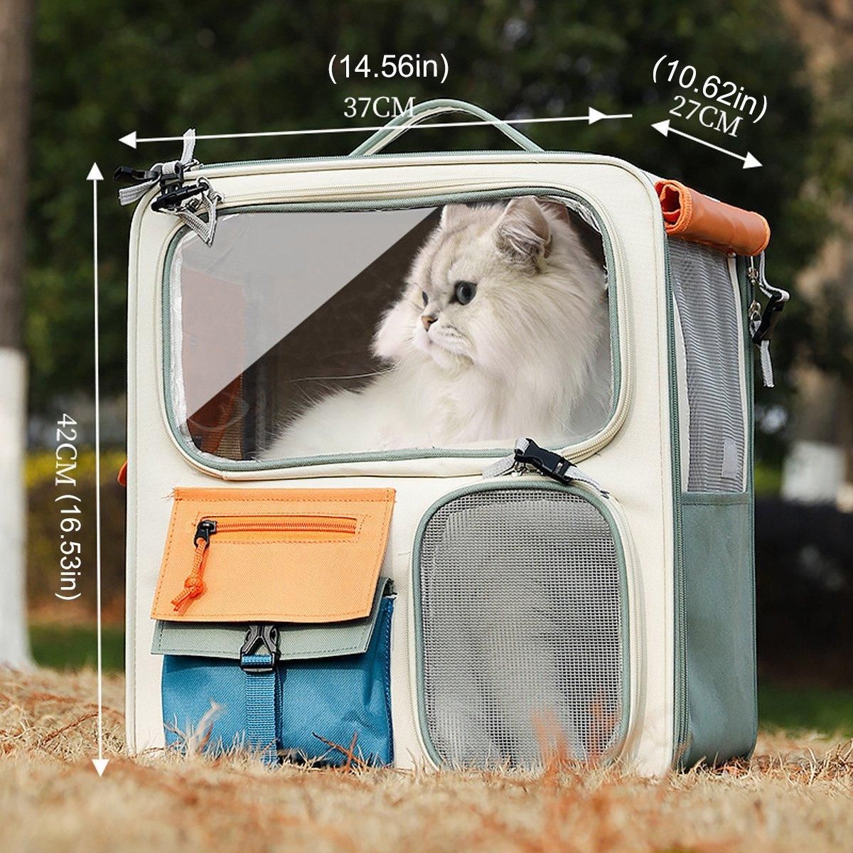 Large Capacity Pet Backpack for Cats Dogs Travel Carrier Ideal