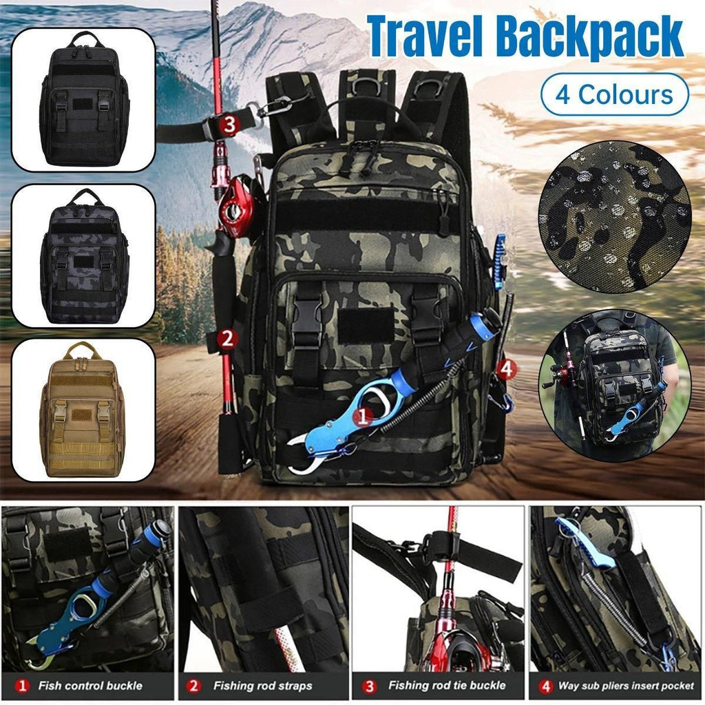 Fishing Tackle Backpack Storage Bag Shoulder Fishing Gear Bags