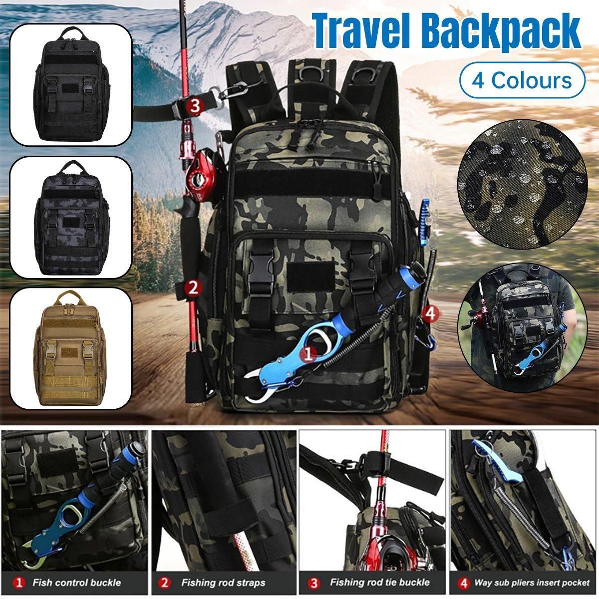 Fishing Tackle Backpack Storage Bag Shoulder Fishing Gear Bags