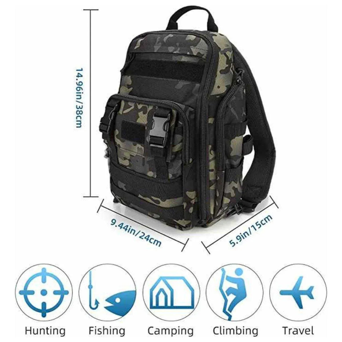 Fishing Tackle Backpack Storage Bag Shoulder Fishing Gear Bags