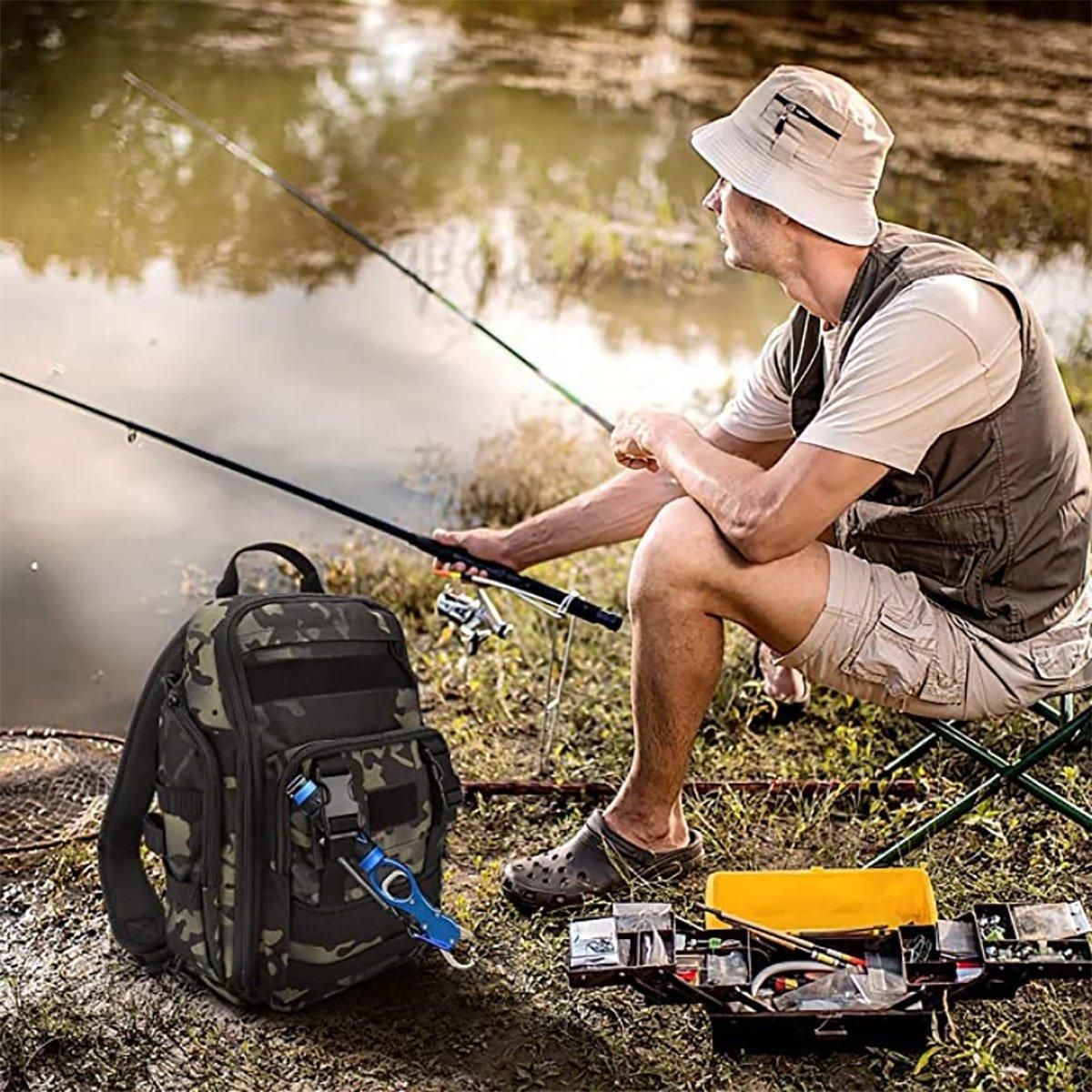 Fishing Tackle Backpack Storage Bag Shoulder Fishing Gear Bags