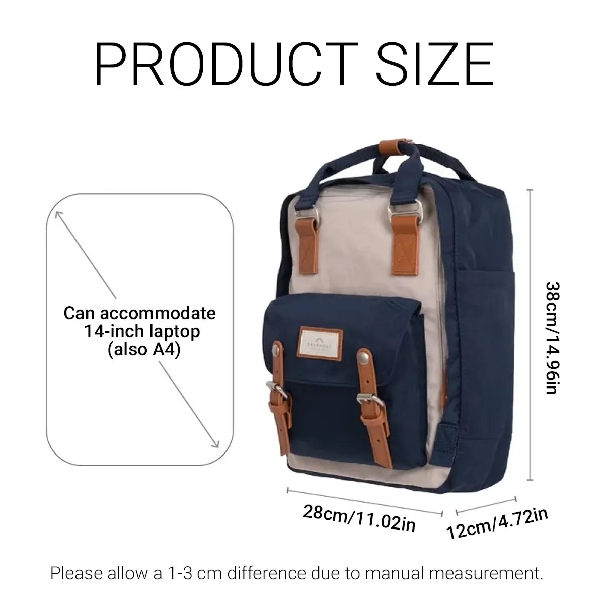 Large Capacity Backpack Laptop Travel School Bag Multi Pocket